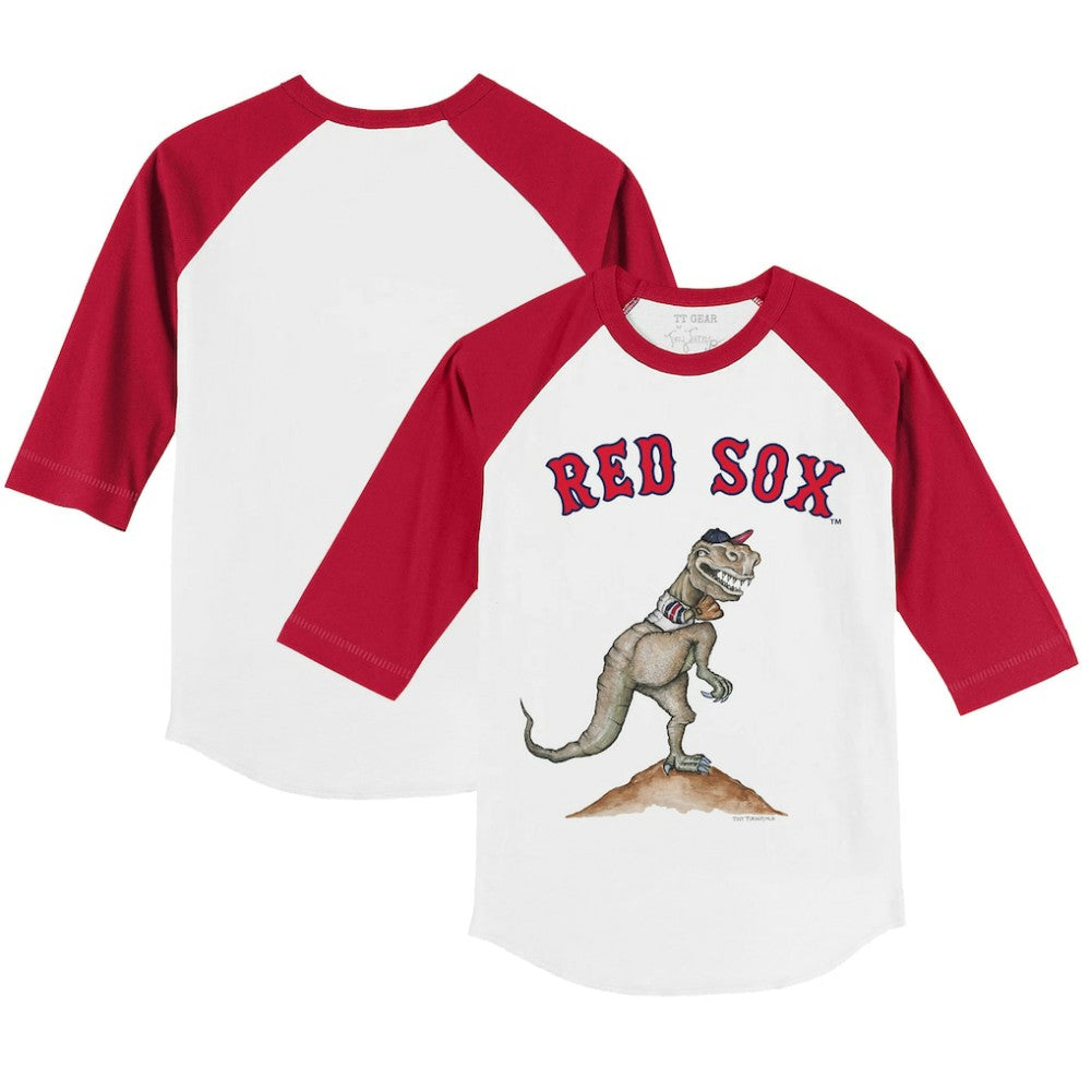 Boston Red Sox Tiny Turnip Youth TT Rex 3/4-Sleeve Raglan T-Shirt | MLB Shop