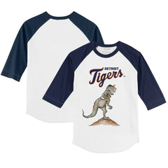 Detroit Tigers Tiny Turnip Youth TT Rex 3/4-Sleeve Raglan T-Shirt | MLB Shop