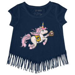 Milwaukee Brewers Tiny Turnip Girls Youth Unicorn Fringe T-Shirt | MLB For sale