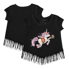 Baltimore Orioles Tiny Turnip Girls Youth Unicorn Fringe T-Shirt | MLB Shop