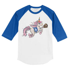 Los Angeles Dodgers Tiny Turnip Youth Unicorn 3/4-Sleeve Raglan T-Shirt | MLB Near me