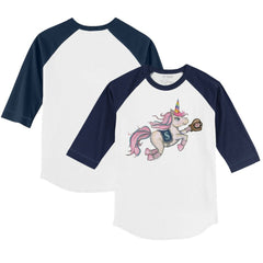 Seattle Mariners Tiny Turnip Youth Unicorn 3/4-Sleeve Raglan T-Shirt | MLB Outlet