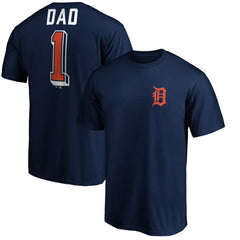 Detroit Tigers Number One Dad T-Shirt | MLB Sale