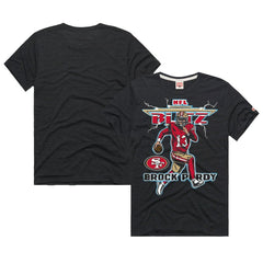 San Francisco 49ers Brock Purdy Homage Unisex NFL Blitz Player Tri-Blend T-Shirt