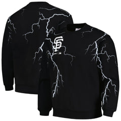 San Francisco Giants PLEASURES Lightning Crewneck Pullover Sweatshirt | MLB Near me