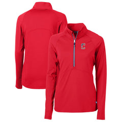 Cleveland Guardians Cutter & Buck Women's Americana Logo Adapt Eco Knit Stretch Recycled Half-Zip Pullover Top | MLB Online