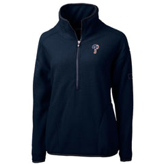 Philadelphia Phillies Cutter & Buck Women's Americana Logo Cascade Eco Sherpa Fleece Half-Zip Pullover Jacket | MLB For sale