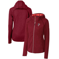 Pittsburgh Pirates Cutter & Buck Women's Americana Logo Mainsail Sweater-Knit Full-Zip Hoodie | MLB Outlet
