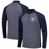 New York Yankees Levelwear Charter Striped Raglan Quarter-Zip Top | MLB Online