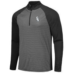 Chicago White Sox Levelwear Charter Striped Raglan Quarter-Zip Top | MLB Shop