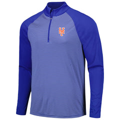 New York Mets Levelwear Charter Striped Raglan Quarter-Zip Top | MLB Outlet