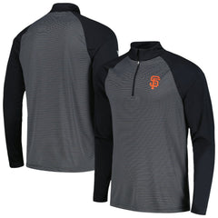 San Francisco Giants Levelwear Charter Striped Raglan Quarter-Zip Top | MLB Discount