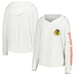 Chicago Blackhawks Concepts Sport Women's Accord Hacci Long Sleeve Hoodie Top Discount