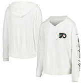 Philadelphia Flyers Concepts Sport Women's Accord Hacci Long Sleeve Hoodie Top On Sale