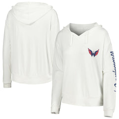 Washington Capitals Concepts Sport Women's Accord Hacci Long Sleeve Hoodie Top Outlet