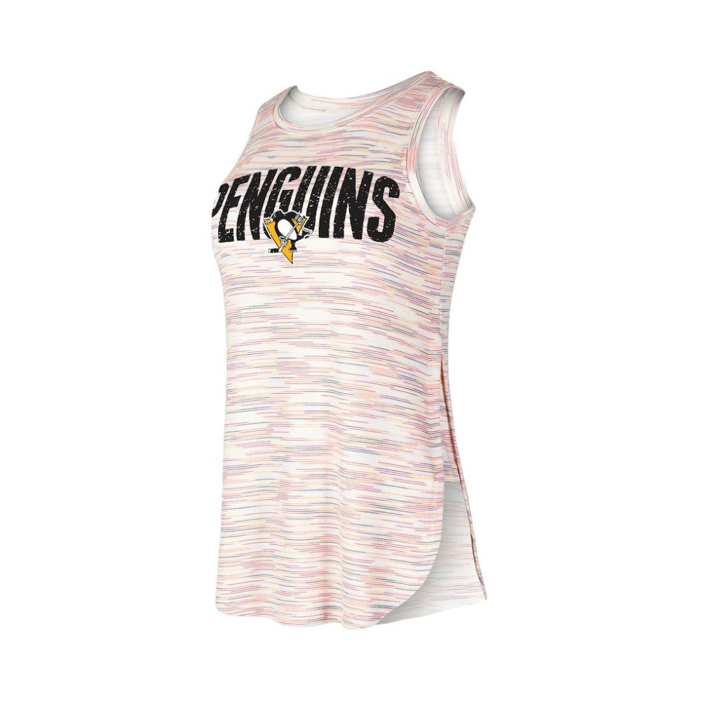 Pittsburgh Penguins Concepts Sport Women's Sunray Multicolor Tri-Blend Tank Top Online