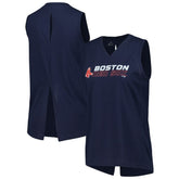 Boston Red Sox Levelwear Women's Paisley Chase V-Neck Tank Top | MLB On Sale