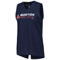 Boston Red Sox Levelwear Women's Paisley Chase V-Neck Tank Top | MLB On Sale