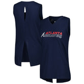 Atlanta Braves Levelwear Women's Paisley Chase V-Neck Tank Top | MLB Discount