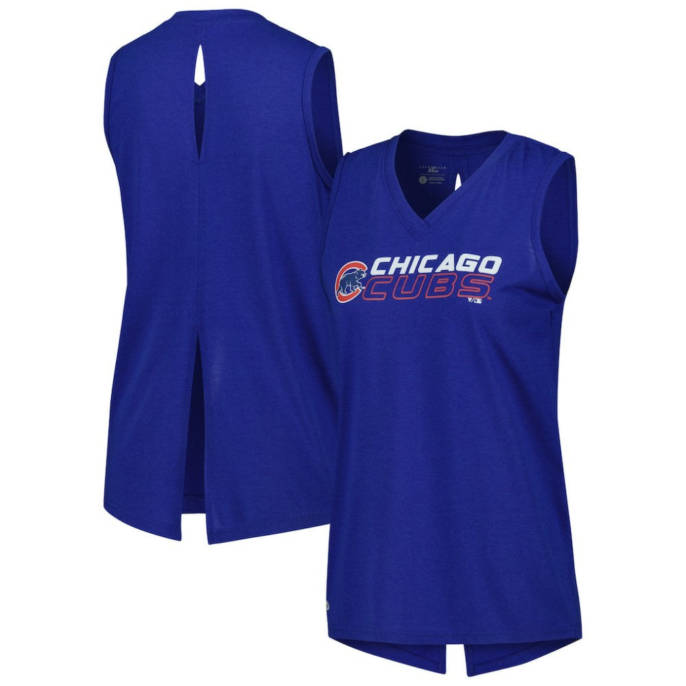 Chicago Cubs Levelwear Women's Paisley Chase V-Neck Tank Top | MLB New