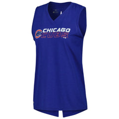 Chicago Cubs Levelwear Women's Paisley Chase V-Neck Tank Top | MLB New