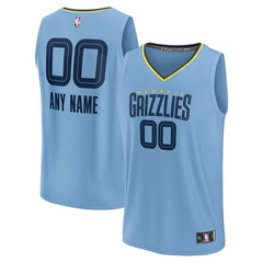 Memphis Grizzlies Youth Fast Break Replica Custom Jersey For Sale