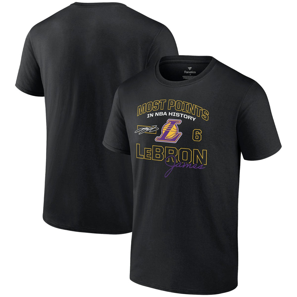 LeBron James Los Angeles Lakers Most Points in NBA History T-Shirt On Sale