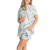 Los Angeles Dodgers Lusso Women's Finley & Frankie Camp Top & Shorts Set | MLB For sale