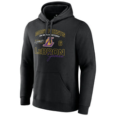 LeBron James Los Angeles Lakers Most Points in NBA History Pullover Hoodie Discount