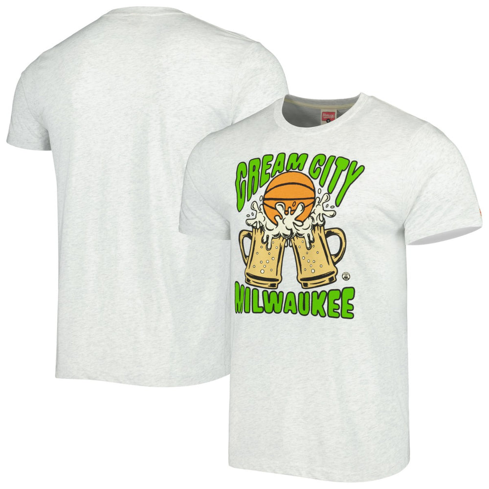 Milwaukee Bucks Homage Unisex Hometown Hyper Local Tri-Blend T-Shirt For Sale