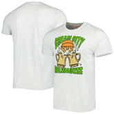 Milwaukee Bucks Homage Unisex Hometown Hyper Local Tri-Blend T-Shirt For Sale