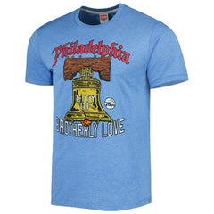 Philadelphia 76ers Homage Unisex Hometown Hyper Local Tri-Blend T-Shirt On Sale