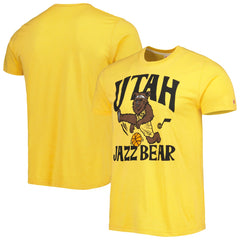 Utah Jazz Homage Unisex Team Mascot Tri-Blend T-Shirt Discount