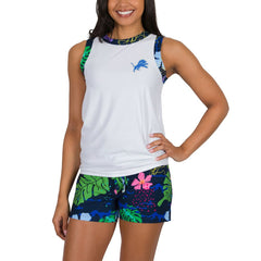 Detroit Lions Concepts Sport Women's Roamer Knit Tank Top & Shorts Set