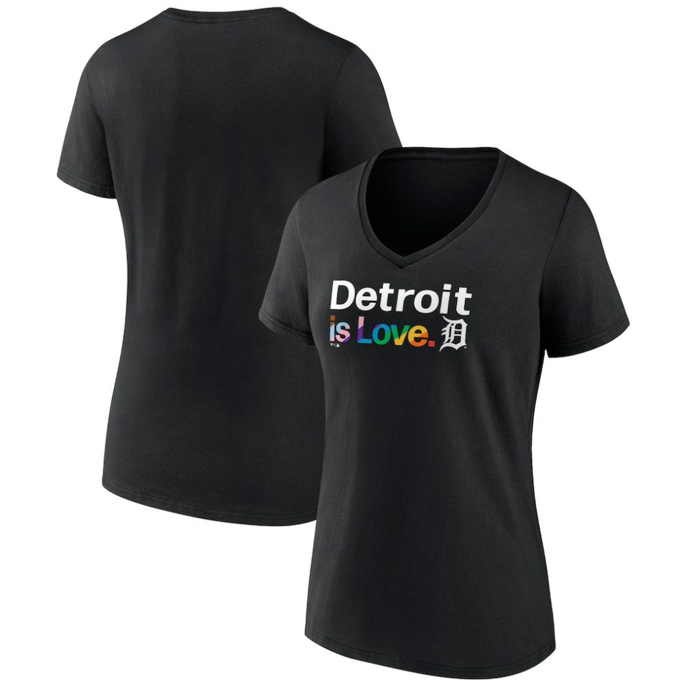 Detroit Tigers Women's City Pride V-Neck T-Shirt | MLB Online