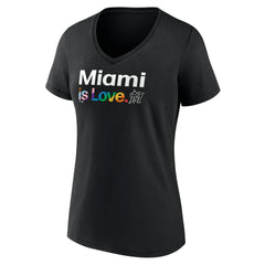 Miami Marlins Women's City Pride V-Neck T-Shirt | MLB Outlet