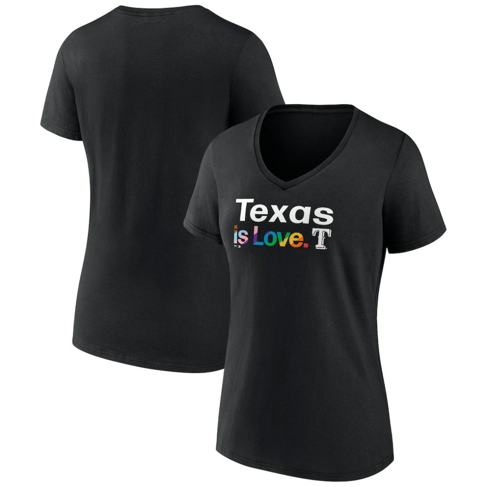 Texas Rangers Women's City Pride V-Neck T-Shirt | MLB On Sale