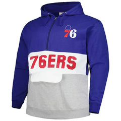 Philadelphia 76ers Big & Tall Anorak Half-Zip Hoodie Online