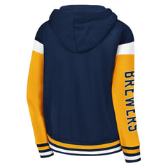 Milwaukee Brewers Starter Women's Homestretch Full-Zip Hoodie | MLB On Sale
