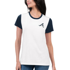 Atlanta Braves G-III 4Her by Carl Banks Women's Illustration Ringer T-Shirt | MLB Outlet