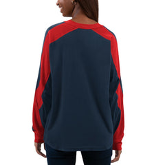 Boston Red Sox G-III 4Her by Carl Banks Women's Smash Raglan Long Sleeve T-Shirt | MLB On Sale