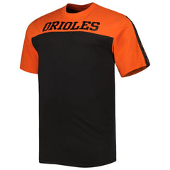Baltimore Orioles Big & Tall Yoke Knit T-Shirt - Orange/Black | MLB For sale