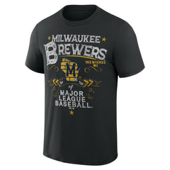 Milwaukee Brewers Darius Rucker Collection by Fanatics Beach Splatter T-Shirt | MLB Discount