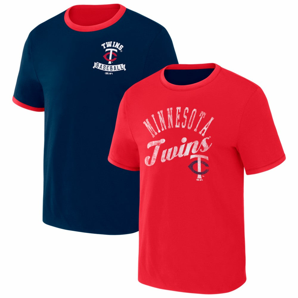 Minnesota Twins Darius Rucker Collection by Fanatics Two-Way Ringer Reversible T-Shirt | MLB Near me