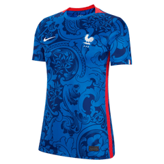 France Women's EC22 Home Soccer Jersey - Hyper Cobalt-Siren Red - Nike