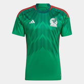 2022-23 Mexico Home Soccer Jersey - Green-Red - Adidas