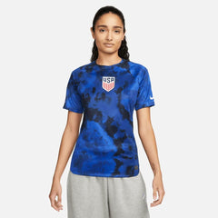 2022-23 USA Women's Away Soccer Jersey - Bright Blue-White - Nike