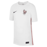 2022-23 France Away Youth Soccer Jersey White-Pink Glaze-Blue - Nike
