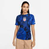 2022-23 USA Away Women 4 Star Soccer Jersey Bright Blue-White - Nike