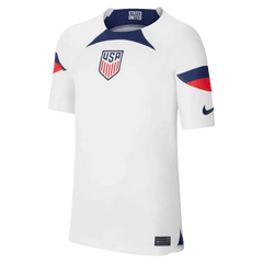 2022-23 USA Home Youth Soccer Jersey White-Loyal Blue - Nike